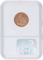 HALF EAGLE INDIAN HEAD 1912-S $5 GOLD COIN NGC AU55.