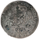 1734 DUTCH SILVER DUCAT OBTAINED FROM VLIEGENTHART SHIPWRECK.