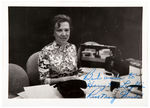 NIXON'S SECRETARY ROSE MARY WOODS 1968 SIGNED PHOTO, 58 LETTERS (1953-1975) & 16 CHRISTMAS CARDS.