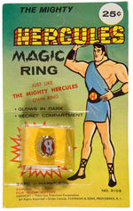 "THE MIGHTY HERCULES MAGIC RING" MINT ON CARD.