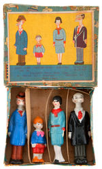 “THE GUMPS” CHARACTERS BOXED BISQUE SET.