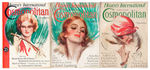 SIX VINTAGE MAGAZINES W/ AMELIA EARHART ARTICLES.