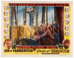 "SON OF FRANKENSTEIN/THE BRIDE OF FRANKENSTEIN" DOUBLE FEATURE LOBBY CARD.