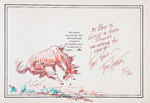 RED RYDER CREATOR FRED HARMAN LTD. EDITION BOOK WITH SKETCH.