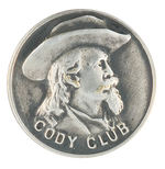 "CODY CLUB" RARE CLUB MEMBER'S LAPEL STUD CIRCA 1900.