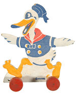 DONALD DUCK UTENSIL CADDY/PULL TOY.