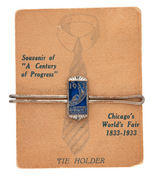 CHICAGO WORLD'S FAIR 1933-1934 EIGHT TIE BARS PLUS PIN.