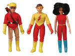 “TEEN TITANS” MEGO ACTION FIGURE LOOSE TRIO.