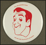 "THE JIM NABORS HOUR" TV SHOW LARGE PROMO BUTTON.