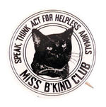 "MISS B'KIND CLUB" BLACK CAT RARITY.