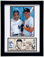 YOGI BERRA SIGNED PHOTO DISPLAY.