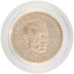 "JACKIE ROBINSON 50th ANNIVERSARY" COMMEMORATIVE GOLD COIN.