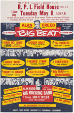 ALAN FREED "THE BIG BEAT" CONCERT HANDBILL FEATURING BUDDY HOLLY.