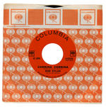 "BOB DYLAN" RARE COLUMBIA PROMO 45 RPM SINGLE FROM 1962.