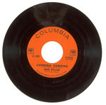 "BOB DYLAN" RARE COLUMBIA PROMO 45 RPM SINGLE FROM 1962.