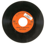 "BOB DYLAN" RARE COLUMBIA PROMO 45 RPM SINGLE FROM 1962.