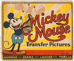 "MICKEY MOUSE TRANSFER PICTURES" ENGLISH SET.