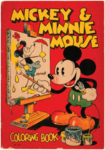 "MICKEY & MINNIE MOUSE COLORING BOOK."