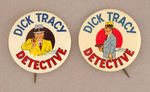 "DICK TRACY DETECTIVE" BEAUTIFUL MULTICOLOR EARLY PAIR.