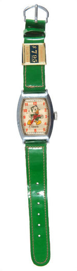 DONALD DUCK'S NEPHEW "LOUIE" WATCH BY INGERSOLL/US TIME.