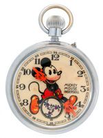 "MICKEY MOUSE INGERSOLL" ENGLISH POCKET WATCH SECOND VERSION.