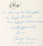 RICHARD NIXON MULTI-SIGNED AND INSCRIBED HARD COVER BOOK "THE MEMOIRS OF RICHARD NIXON".