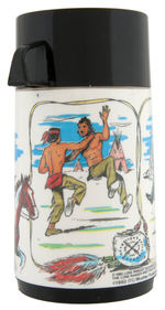 "THE LEGEND OF THE LONE RANGER" MOVIE UNUSED METAL LUNCHBOX WITH THERMOS.