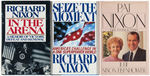 GROUP OF FIVE SIGNED BOOKS FOUR RICHARD NIXON AND ONE PAT NIXON.