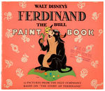 "FERDINAND THE BULL PAINT BOOK" DISNEY FILE COPY.