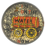 TEMPERANCE POCKET MIRROR WITH REBUS SLOGAN.