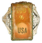 KU KLUX KLAN RING CIRCA 1920 WITH CHANGING SLOGAN.