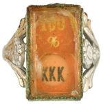 KU KLUX KLAN RING CIRCA 1920 WITH CHANGING SLOGAN.