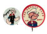 POPEYE PAIR OF SCARCE 1930s BUTTONS.