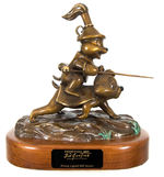 BILL JUSTICE CHIP AND DALE “DRAGON AROUND” LIMITED EDITION BRONZE SCULPTURE.