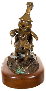 BILL JUSTICE CHIP AND DALE “DRAGON AROUND” LIMITED EDITION BRONZE SCULPTURE.