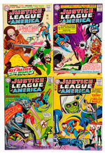 THE JUSTICE LEAGUE OF AMERICA LOT OF FIVE COMICS.