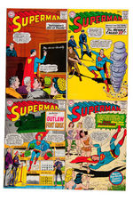 "SUPERMAN" LOT OF FIVE COMICS.