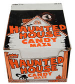 "FLEER HAUNTED HOUSE CANDY MAZE" FULL DISPLAY BOX.