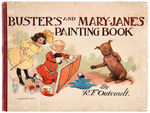 "BUSTER'S AND MARY-JANE'S" PLATINUM AGE HARDCOVER PAINTING BOOK.