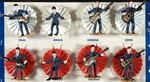 "THE BEATLES OFFICIAL PINS" FIGURAL PIN STORE DISPLAY.