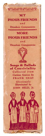 "SONGS & BALLADS OF CONVIVIALITY" FRANK SHAY BOOK SET W/HELD ART.