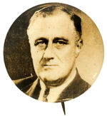 FDR RARE REAL PHOTO BUTTON C. 1940