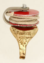 "CAPTAIN VIDEO FLYING SAUCER RING" COMPLETE PREMIUM.