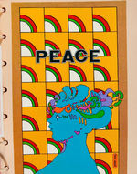 "GREETINGS FROM THE WORLD OF PETER MAX" GREETING CARDS RETAILER'S SAMPLE BINDER.