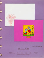 "GREETINGS FROM THE WORLD OF PETER MAX" GREETING CARDS RETAILER'S SAMPLE BINDER.