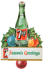 "7UP" CHRISTMAS SIGN TRIO.