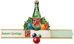 "7UP" CHRISTMAS SIGN TRIO.