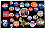 BUSH 1988 AND 1992 COLLECTION OF 60 BUTTONS.