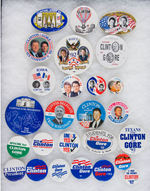 CLINTON 1992 BUTTON COLLECTION.