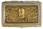 McKINLEY “OUR HERO” HINGED LID METAL MATCH SAFE.